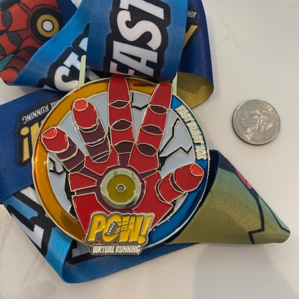 POW Virtual running medal - Fast Blast 10K Iron Man